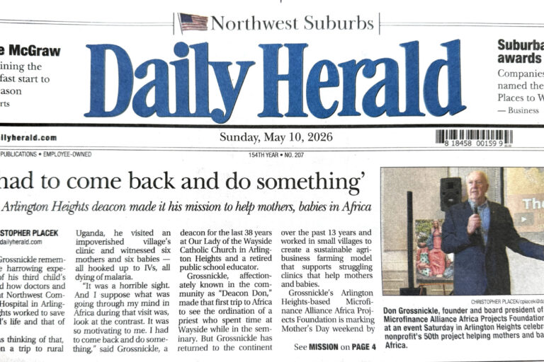 Daily Herald article about our 50th project celebration